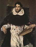 El Greco Fray Hortensio Felix Paravicino y Arteaga painting